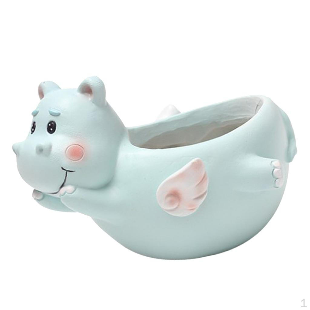 Цветочный горшок с фигуркой животного для дома / офиса Hippo