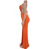 C7407 European & American Fashion: Sexy Knit Halter Backless Dress for Women
