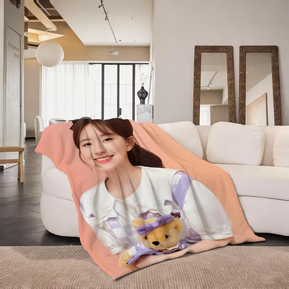 Celebrity Z Zhao L Lusi Throw Flannel Throw Blanket Suitable for Sofa Living Room Bedroom