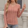 Women's V Neck Long Sleeve Slim Fit Ribbed Knit Solid Color Basic T Shirt Casual Daily Layering Top