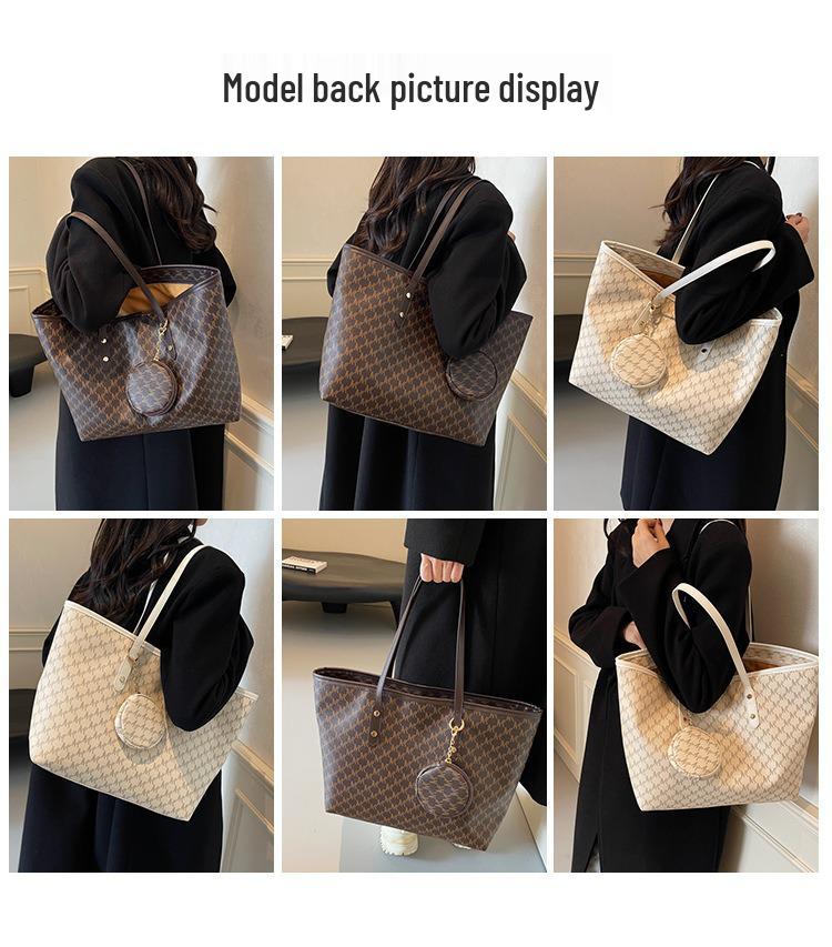 Retro Damen Tragetasche mit großem Fassungsvermögen - 2025 Modische lässige Pendler-Schultertasche