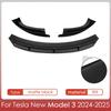 For Tesla Model 3 2024-2026 Accessories Bumpers Front Lip Front Bumper Diffuser Spoiler Wing for Model 3 Highland Accessories