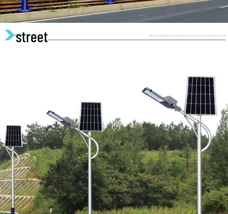 Solar Street Light Set with Pole - LED Outdoor Lighting for Rural Projects