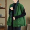 Vest for Women Cotton Autumn Winter Sleeveless Tops Vest Oversize Thickened Vest