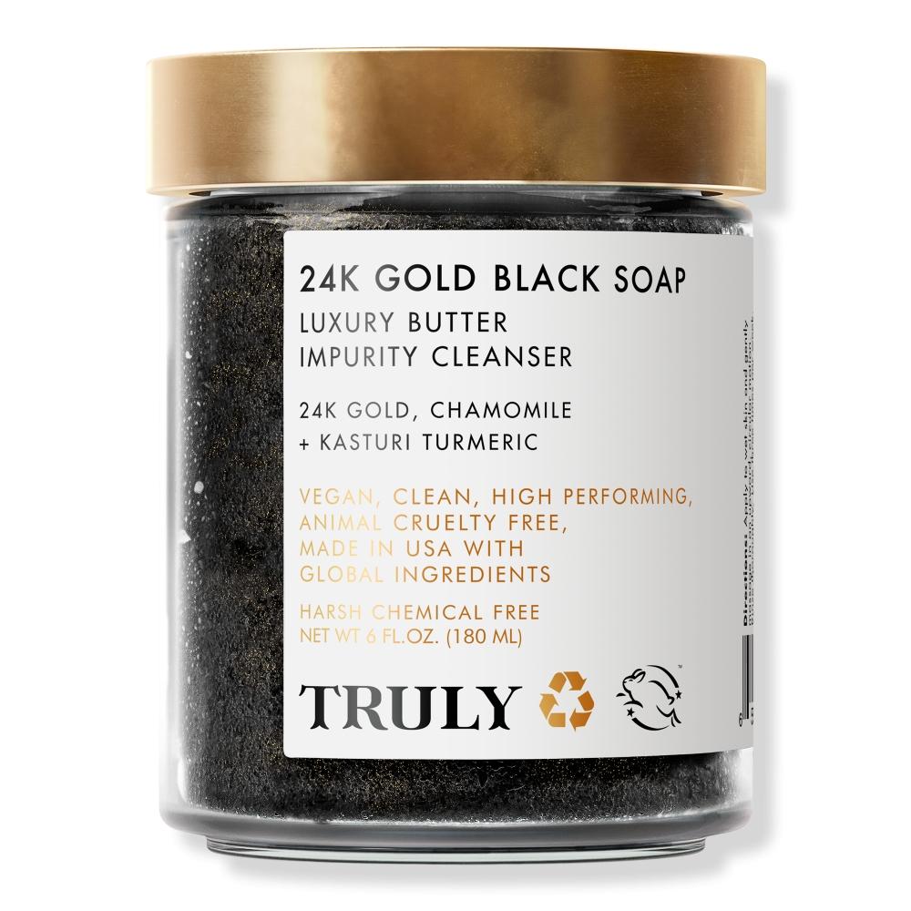 

Мыло Truly 24k Gold Black Soap Luxury Butter Purity Cleaner 6 унций