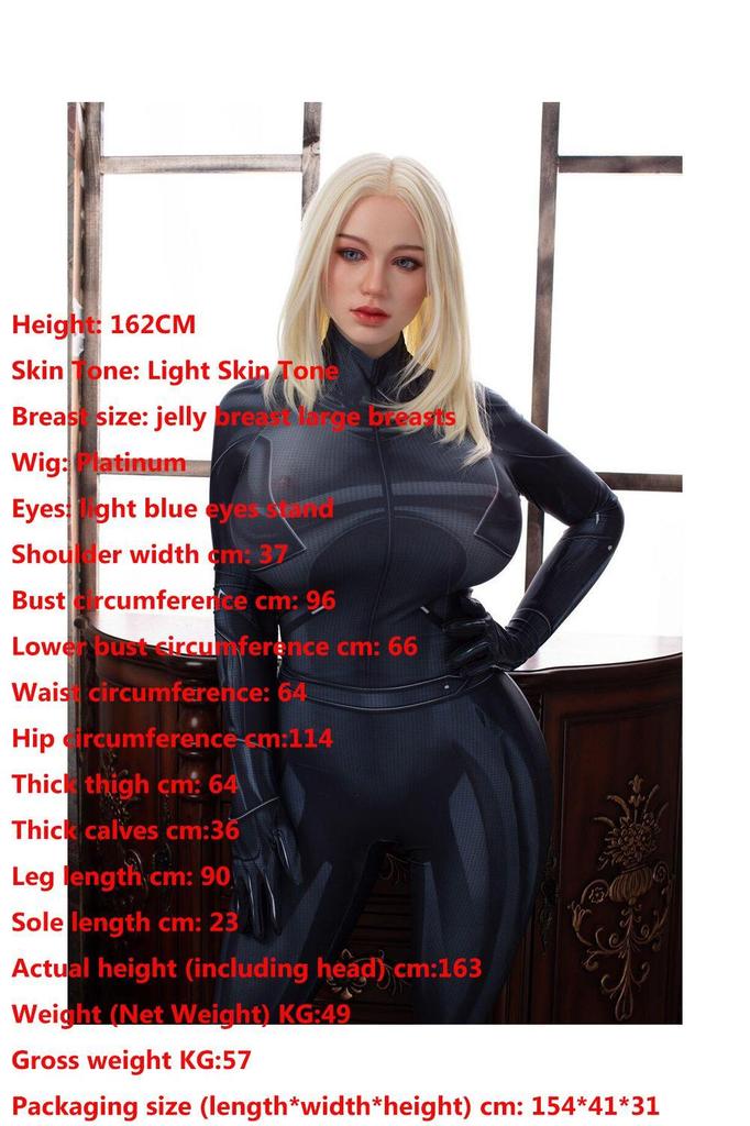 163CM Blonde Sex Doll Sexy Big Ass Big Breasts Sex Toys Male Masturbator Real Feeling Adult Products