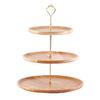 Fruit Plate Wood Natural Textured Simple Elegant Strong Durable Food Tray Cake Fruit Serving Tray