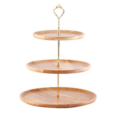 Fruit Plate Wood Natural Textured Simple Elegant Strong Durable Food Tray Cake Fruit Serving Tray