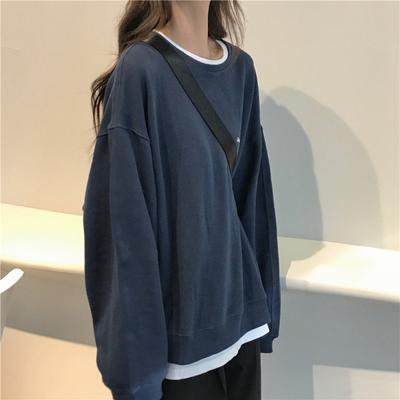 Autumn New Korean Version of The Letter Loose and Thin Long-sleeved Sweater, Thin Jacket for Female Students