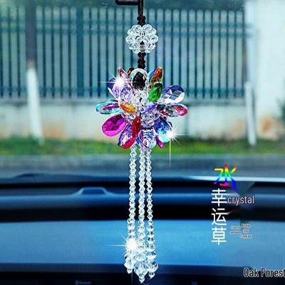 Prémiový křišťálový přívěsek na zpětné zrcátko do auta - Stylová dámská ozdoba
