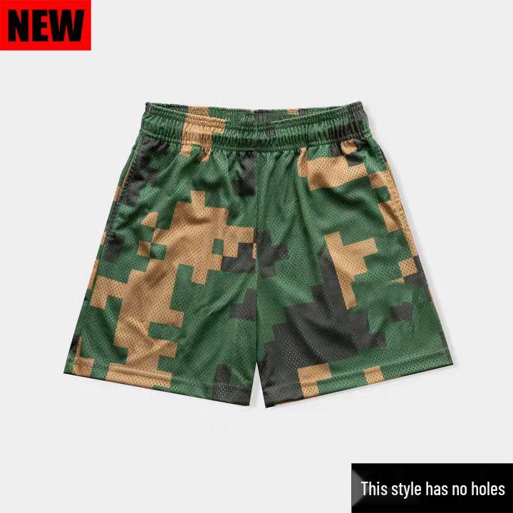 

Unisex Camouflage Casual Shorts: Breathable, Loose-Fit, Knee-Length Summer Sportswear for Men & Women XXL