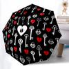 1pc Locks Keys Open/Close Folding Umbrella, All- Portable Umbrella for & Men, Stylish Accessory (Holiday Gift) 8-Rib Yy251213169