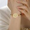  Witchcraft Tetragrammaton Pentagram Bracelet Stainless Steel Magical God Name Pentacle Bracelets Solomon Amulet Jewelry