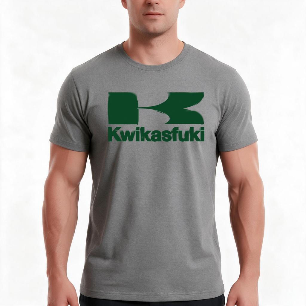 Kwikasfuki Tshirt TShirt Summer Casual Cotton Tee Oversized Streetwear Tops Vintage Graphic Print Loose Fit Short Sleeve