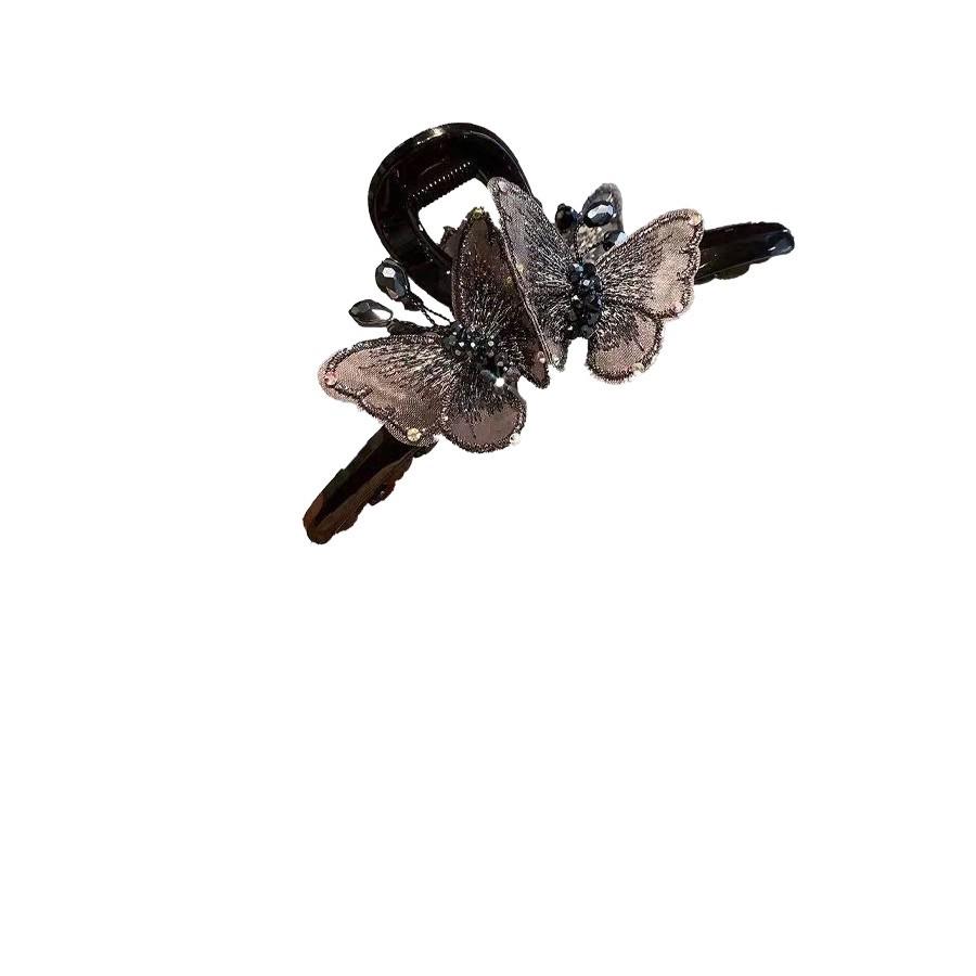 Dreamy Fairy Rhinestone Butterfly Hair Claw Clip - Large 2025 Style Updo Shark Clip