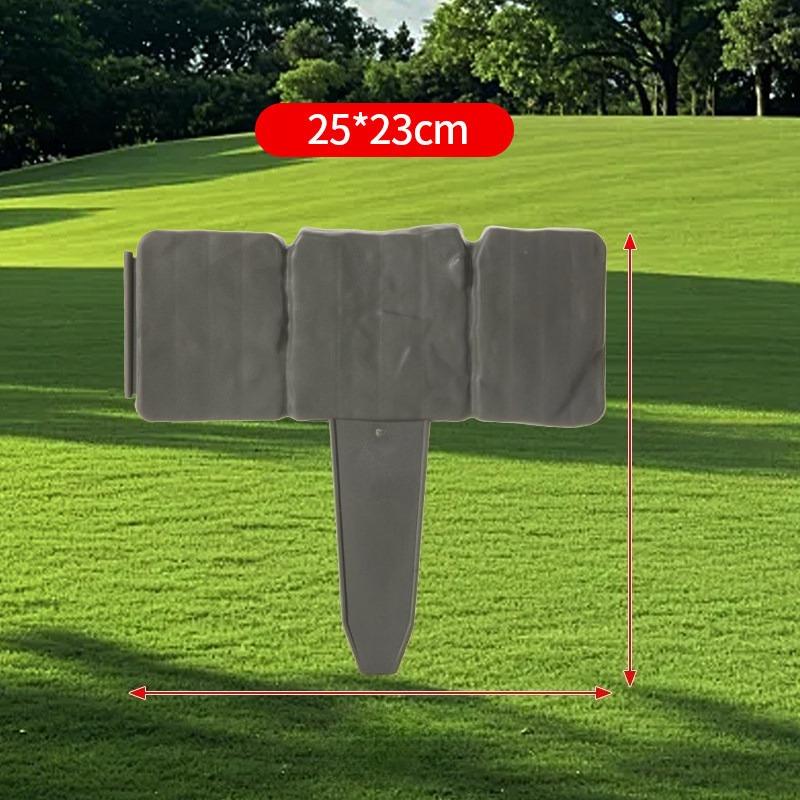 Plastic Garden Boundary Fence Lawns & Terraces - Durable Weather-Resistant Outdoor Decoration, Decorative Garden Fence, Lawn Edging Tool