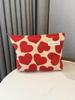 Corduroy Heart Pillow Bag Cosmetic Bag Cute Skincare Storage Bag