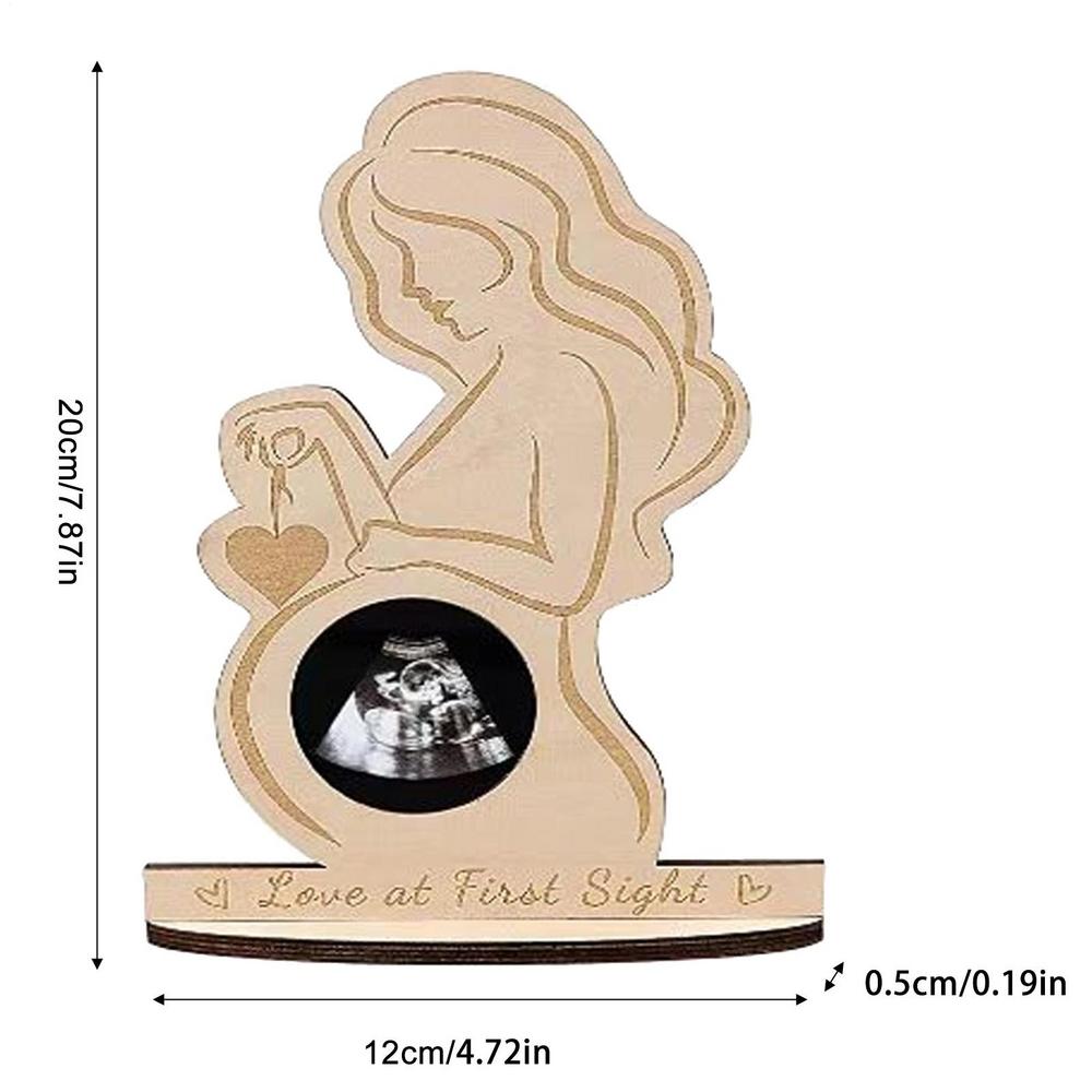 Baby Ultrasound Photo Frame Sonogram Picture Frame Pregnancy Gift Baby Announcement Keepsake For Couples New Moms Dady