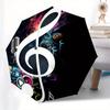 Music, Entertainment themed Eight rib Automatic Folding umbrella Is Suitable for Both Men and Women, Making It A Perfect Christmas and Valen