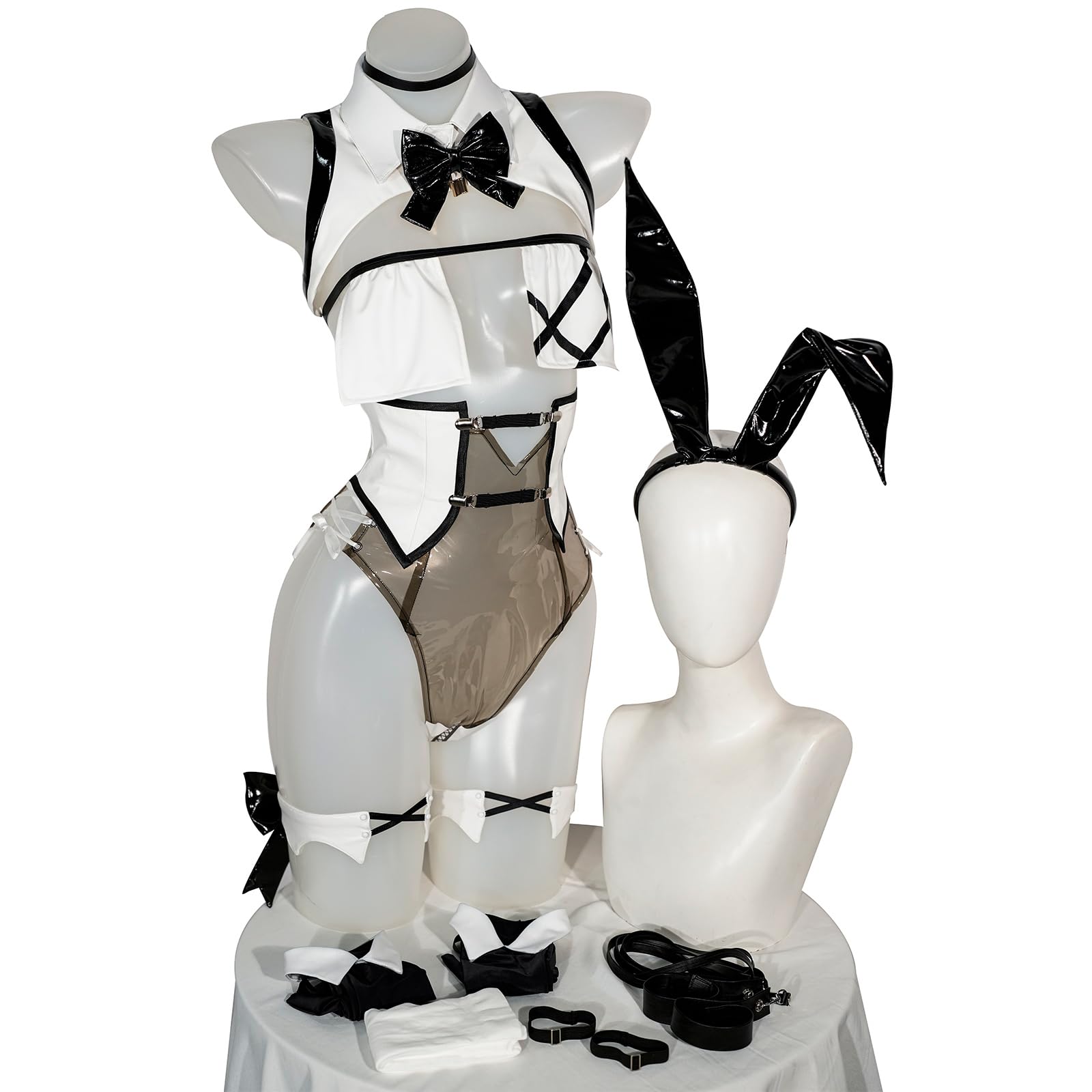 NIKKE Cosplay Goddess of Victory NIKKE Cosplay Costume Bunny Suit Viper Rupee Blanc Noir Bunny Girl Game Cosplay Adult Costume Halloween Fancy Dress
