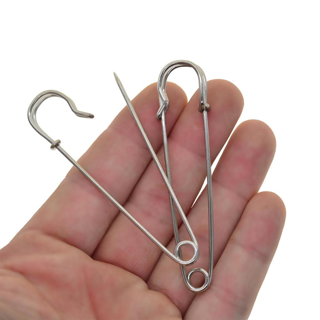 Pack of 30 Safety Pins, Large Safety Pins for Clothes Leather Canvas Crafts Skirts Kilts,Heavy Duty Safety Pins