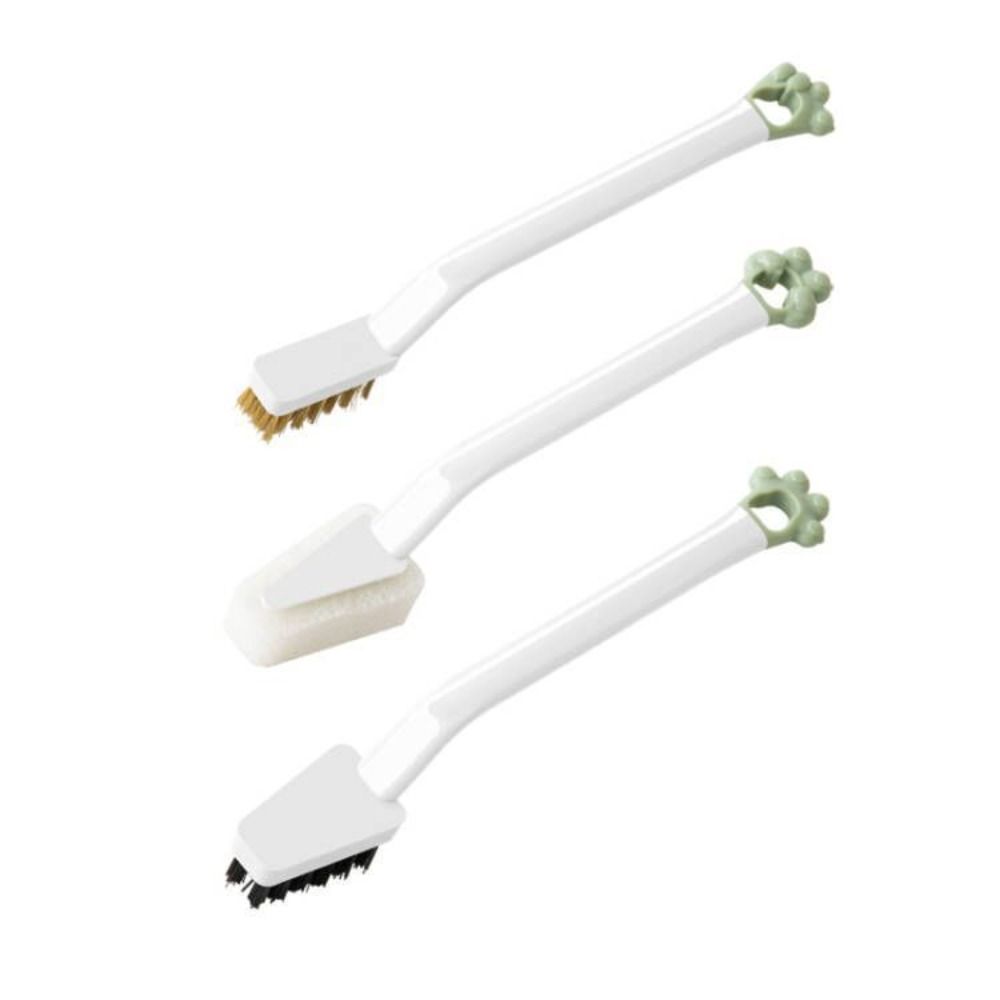 Kitchen Cleaning Brush Set, Deep Gas Stove Brass Wire Brush Gas Range Brush Scrubber Brush for Range Hood Grease Grime