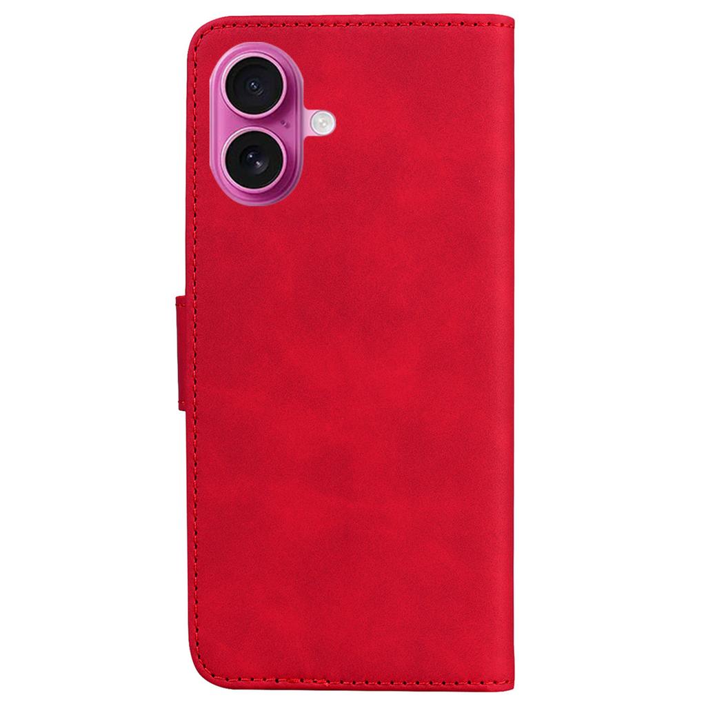 For iPhone 17 Case Solid Color Leather Wallet Phone Cover