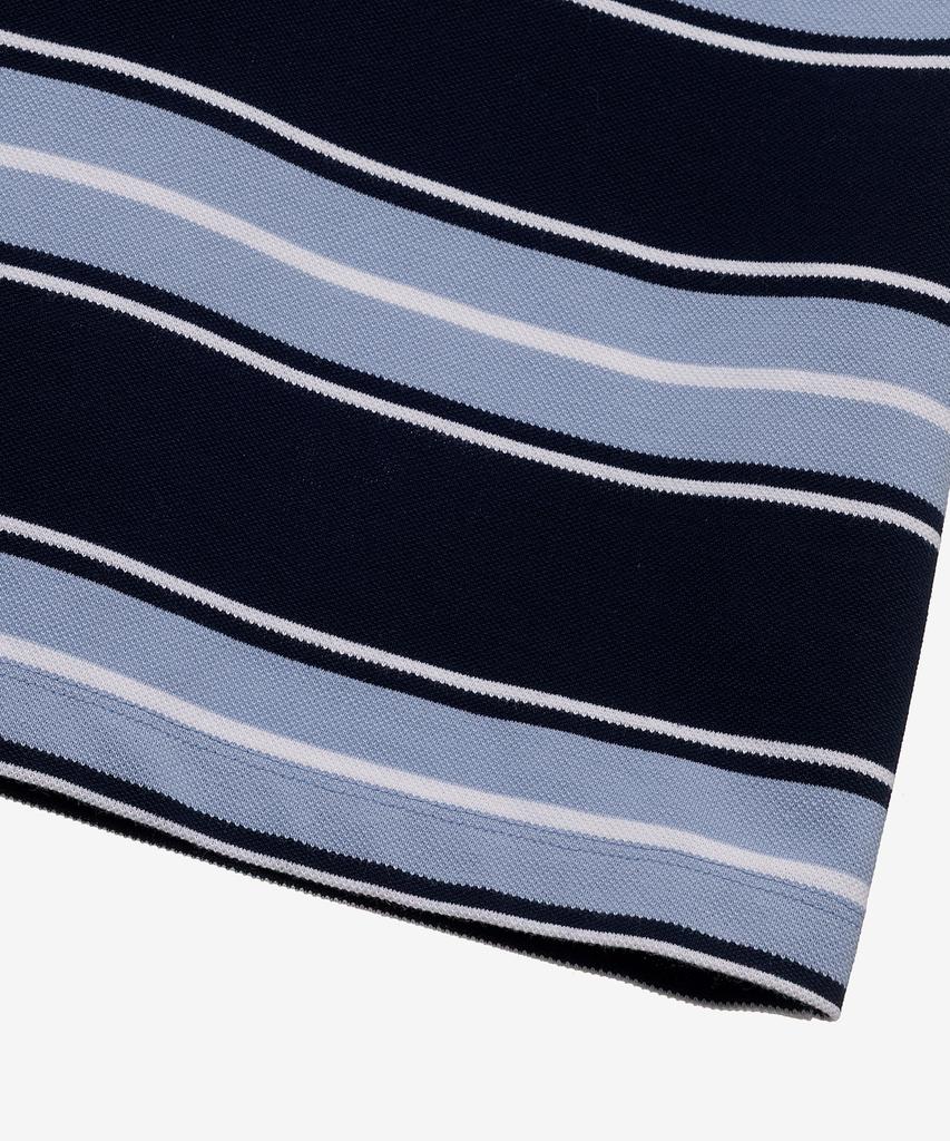MINDBRIDGE Multi-Stripe Semi-Overfit Collared T-Shirt