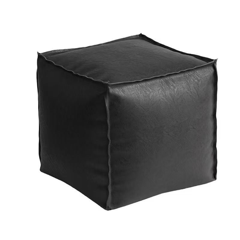 Luxury Light Leather Mat Tatami Floor Storage Seat Cushion Living Room Household PU Leather Seat Cushion Old Clothes Storage Bag