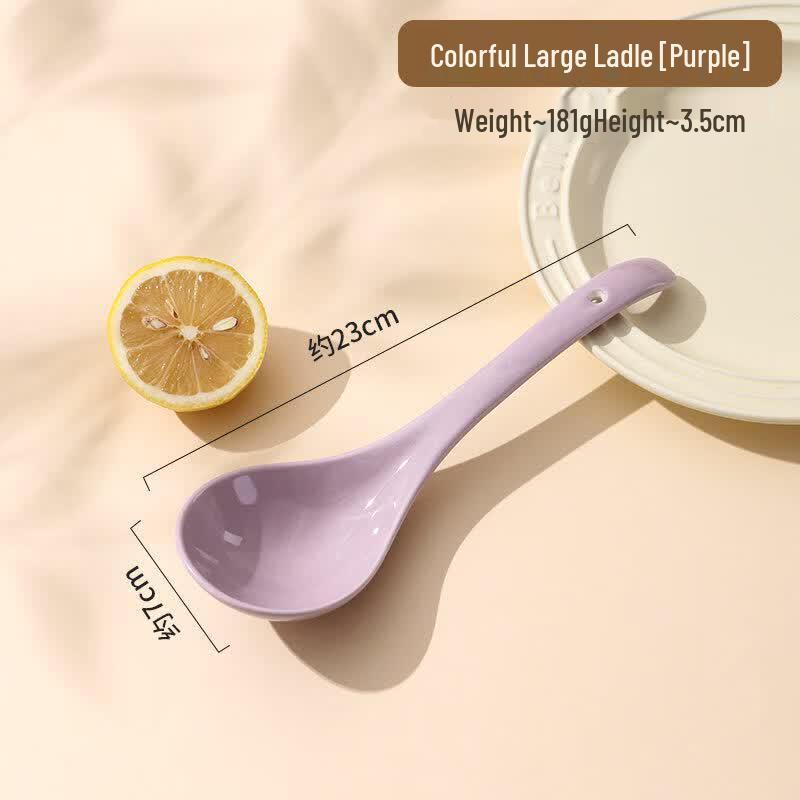 Ceramic Long-Handle Soup Ladle