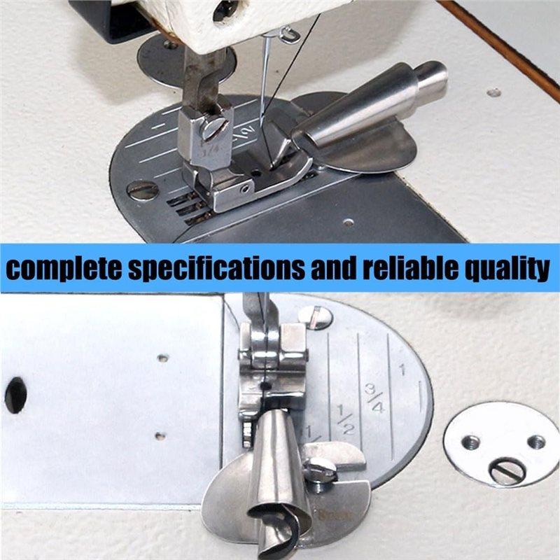 Metal Hemming Foot Set- Universal Sewing Roller Hemmer[ 3-10Mm] For Home And Industrial Machines Presser