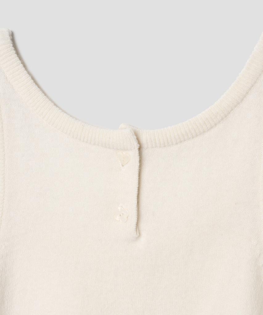 TTUDEMENT Two-Way Knit Bustier Ivory