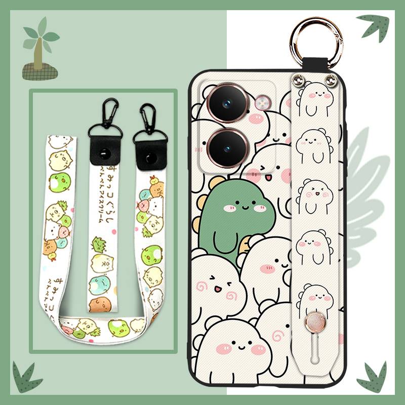 Back Cover Kickstand Phone Case For Realme P3 Ultra 5G Dirt-resistant Durable Cute Wristband Fashion Design Protective