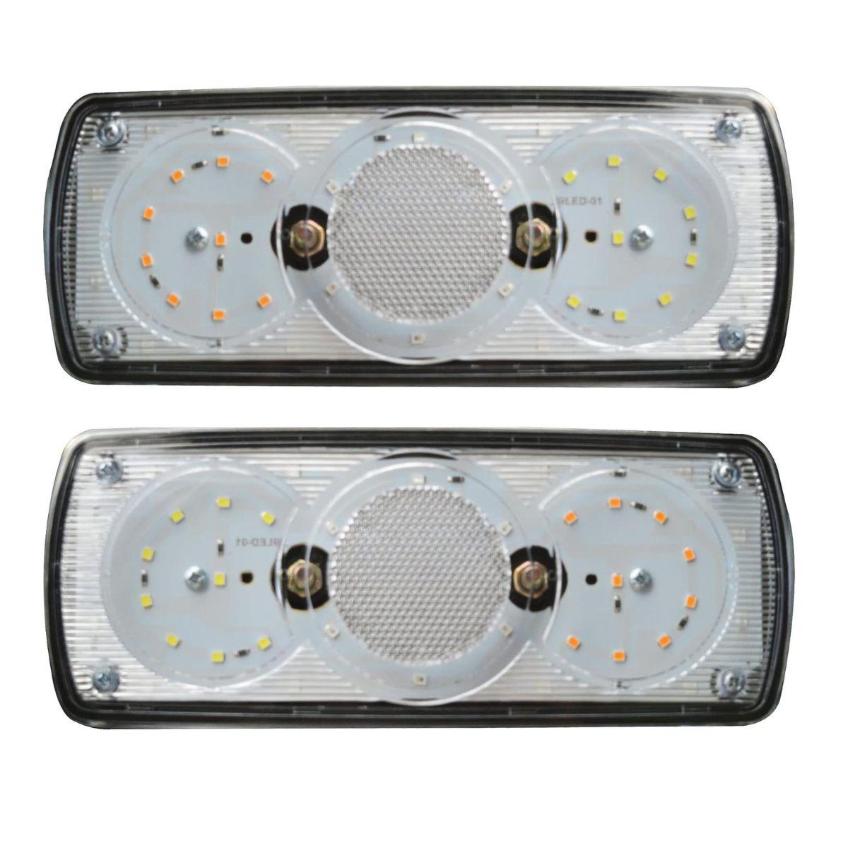 

Світлодіодна задня фара для вантажівки 12 В Водонепроникна – Поворотник Стоп-сигнал Задній хід Габаритні вогні для причепа пікапа RV човна UTV чистий