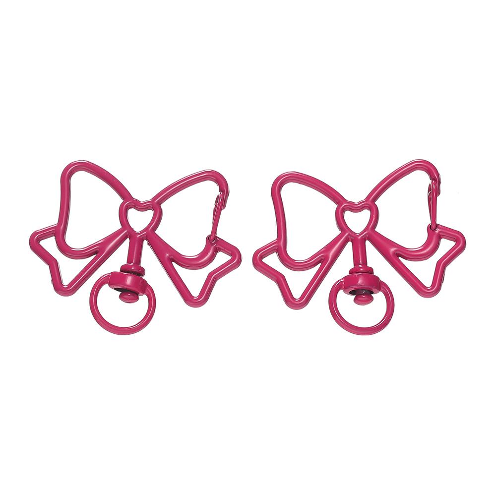 5pcs/lot Colorful Butterfly Shape Lobster Clasps Swivel Keychain Alloy Metal Key Hooks For Jewelry Making Supplies Crafts