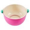 Round Fruit Drainer Basket Set Double Layer Washing Bowl Vegetable Washing Basin  Kitchen Tool