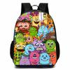 Zaino Scolastico per Bambini Ragazzi Ragazze - Carino Design Mostro Cartone Animato Tessuto Oxford Leggero Spallacci Imbottiti Traspiranti Grado