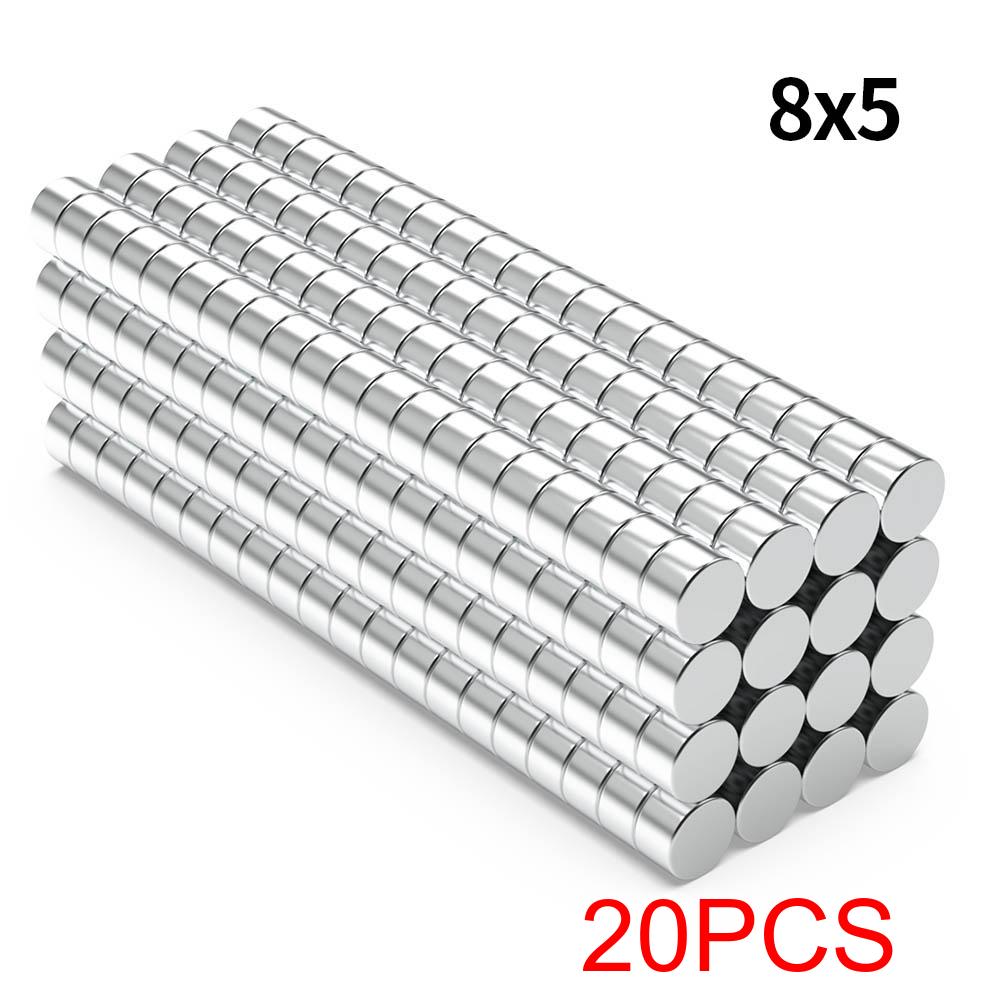 Super Strong Neodymium Magnet N35 NdfeB Permanent Magnetic Imanes Round Powerful Magnets Refrigerator Magnet  5x5/8x5/20x5/25x5