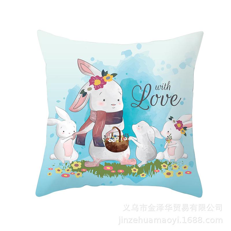 Cute Animal Cartoon Print Pillow Cover Shopee Home Supplies Car Sofa Cushion Cover