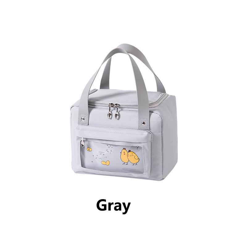 Cartoon Thermische Lunchbox-Tasche für Lebensmittel für Kinder Studenten Tragbare Picknick-Bento-Isolierungs-Lunchpakete für Frauen im Freien Eiskühltasche