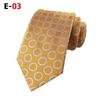 2026 Men's Houndstooth Gold Tie - Perfect for Weddings and Business