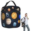 Sonnensystem Weltraum Planeten Universum Isolierte Lunchtasche für Damen Kinder Auslaufsichere Lebensmittelboxen Thermische Lunchbox Tragetasche