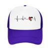 Heart Beat Palestine Mesh Baseball Caps Unisex Sport Trucker Worker Cap  Hat Adjustable Summer Trucker Cap