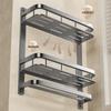 Punch-Free Wall-Mounted Bathroom Storage Shelf