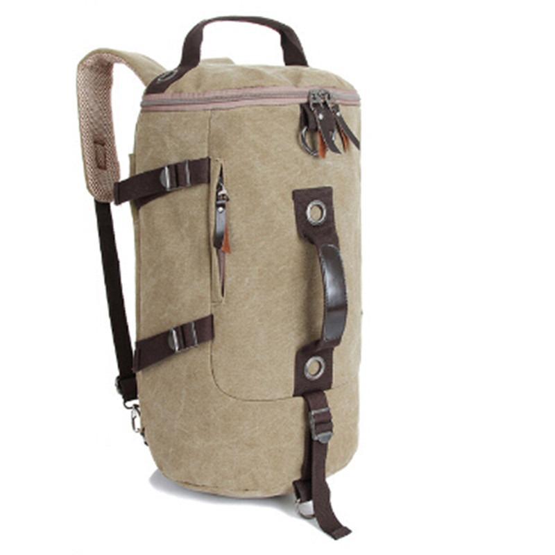Lkeep Large Capacity Man Travel Bag Mountaineering Backpack Men Bags Canvas Bucket Shoulder Backpack