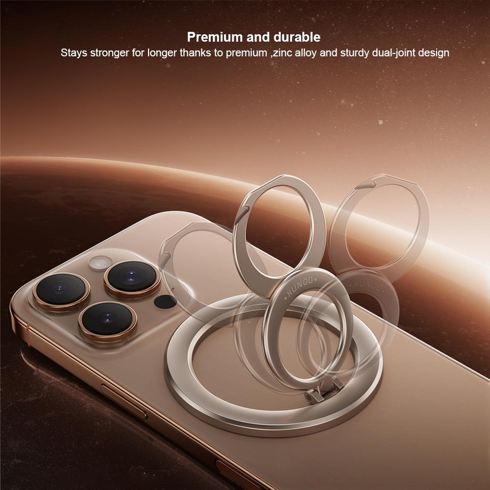 XUNDD XDHO-060 Magnetic Phone Ring Holder Portable Ring Grip Stand Adjustable Kickstand