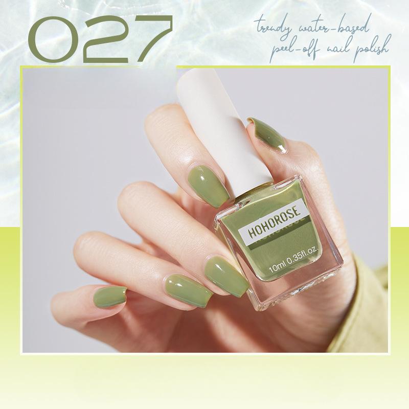 Fine Flash Aurora Fußnagellack, Weiß im Sommer, kein Einbrennen, schnell trocknender und lang anhaltender abziehbarer Nagellack, Basisöl, helles Öl