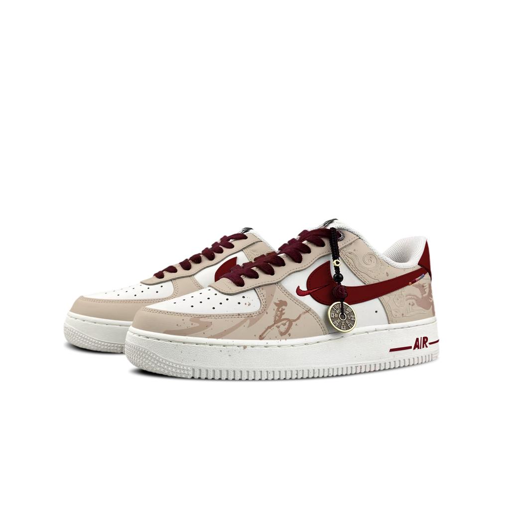 Nike Air Force 1 BNK Ma Shenfu Pattern Abrasion Resistant Breathable Low top Skateboard Shoes Unisex IQ1119-011(Team1771-SBOX)