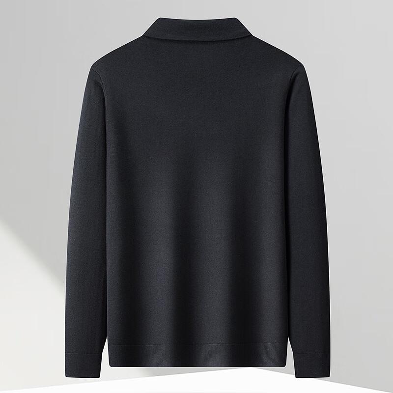 FAPAI Men's Cashmere Lambswool Blend Polo Neck Sweater