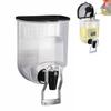 1/2Pcs Oil Bottle Dispenser for Kitchen Wall Mounted Clear Plastic Condiment Container with Wide Mouth Cap